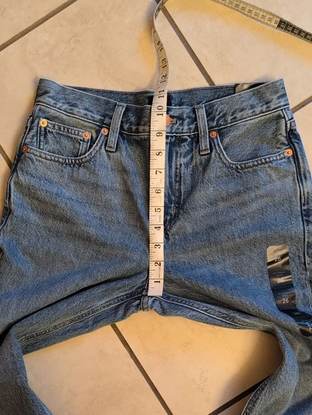 NWT J. Crew 90s Vintage Baggy Jeans Blue Size 26